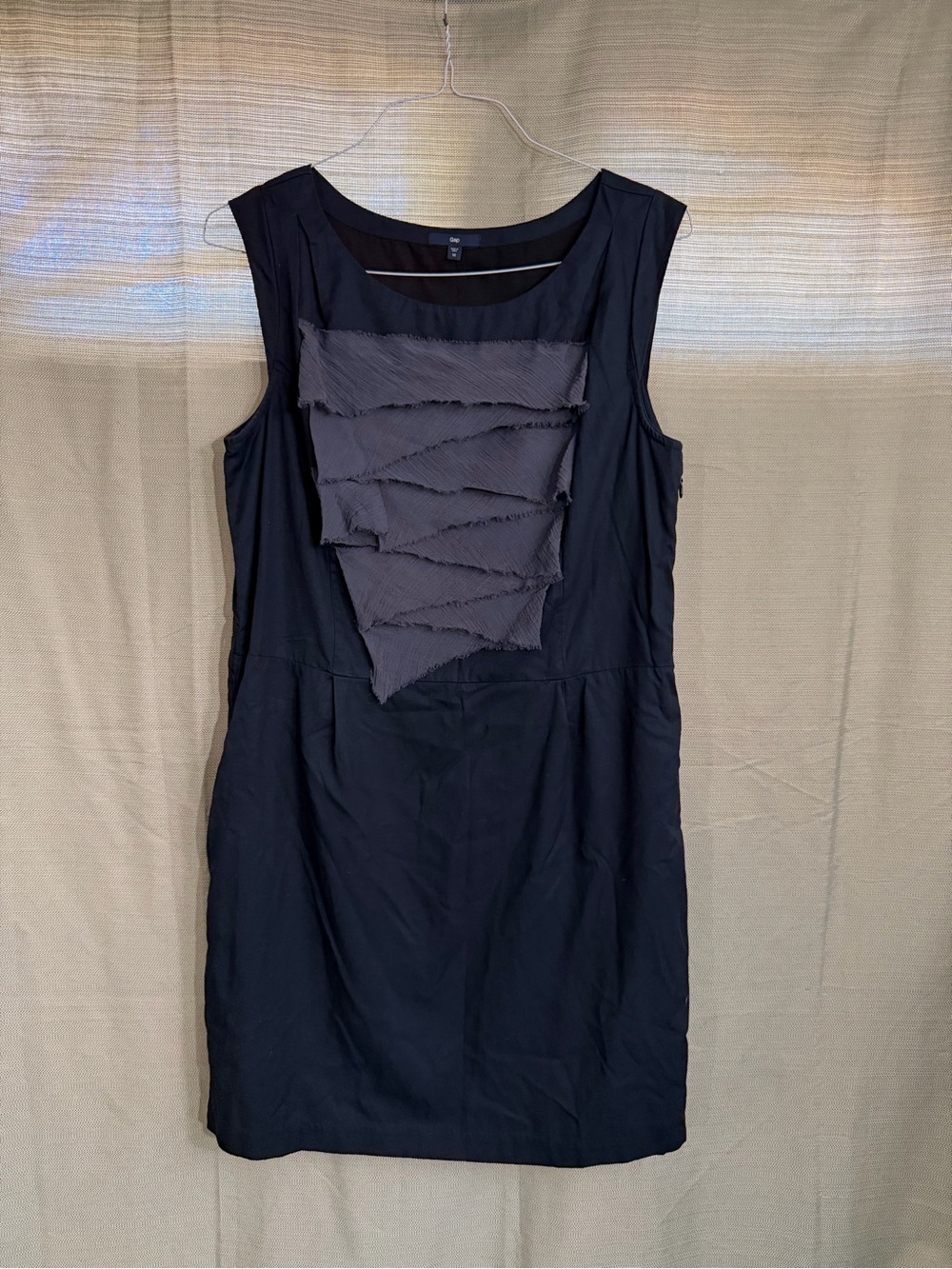 GAP Navy blue  Sleeveless Mini Dress with Gray Layered Front